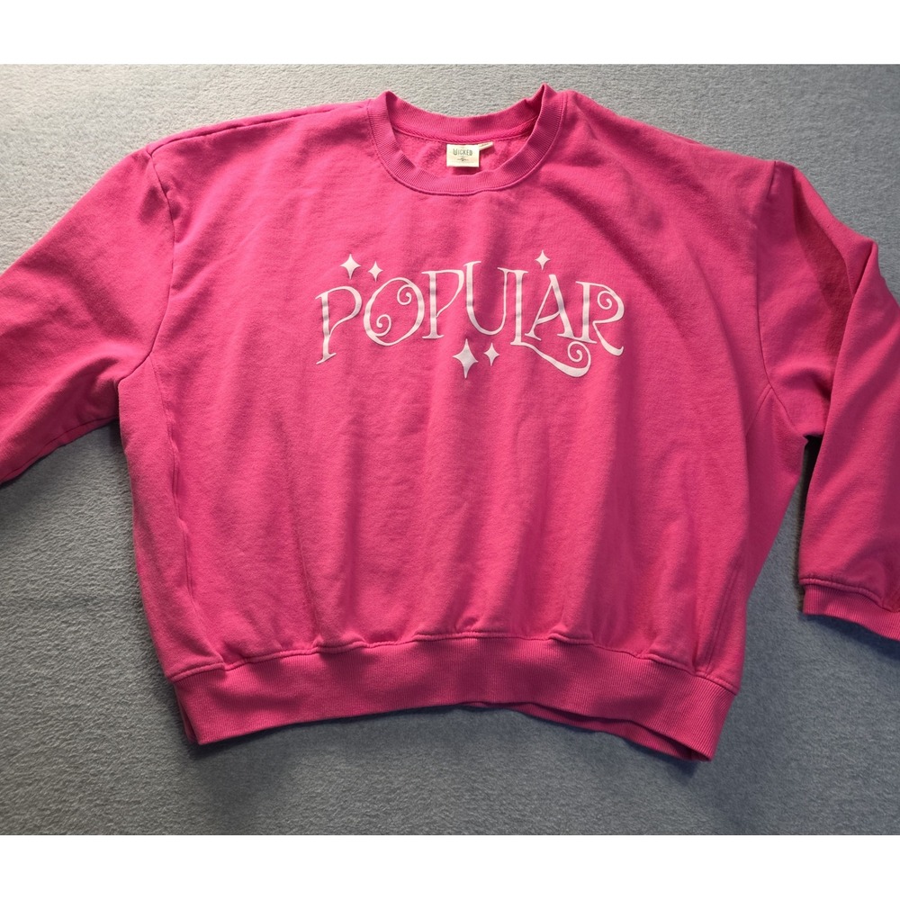 Wicked Universal Popular Pink Crewneck Sweatshirt XXL Movie Broadway Musical